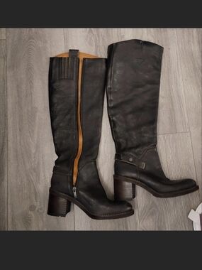 Franco Sarto  Leather Boots 6.5